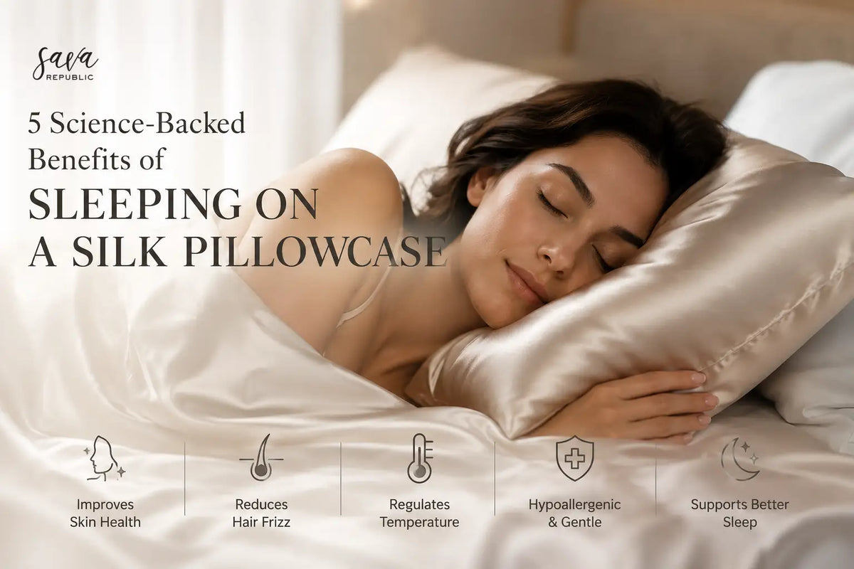 5 Science-Backed Benefits of Sleeping on a Silk Pillowcase