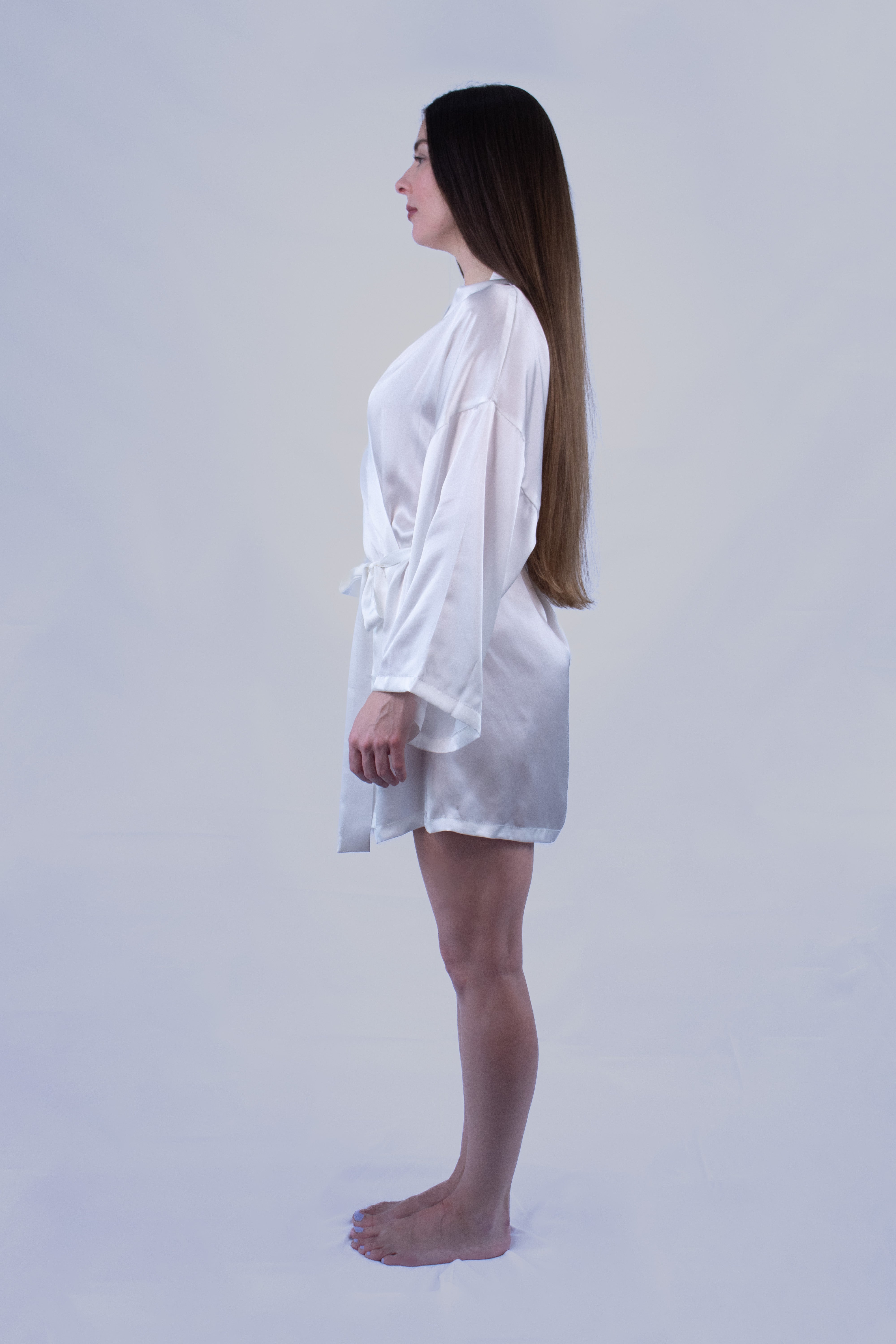 Silk Robe Ivory
