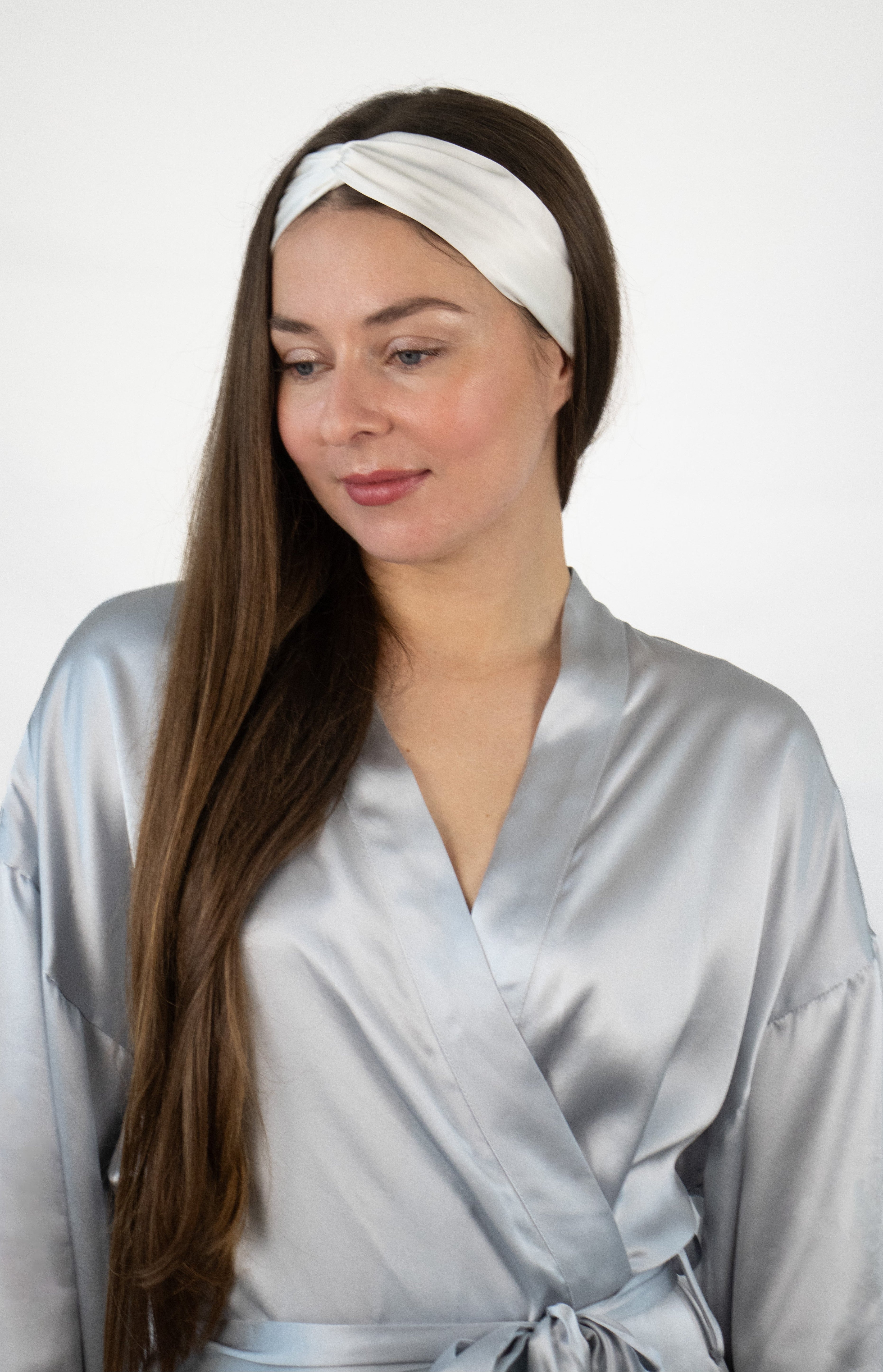 Silk Headband Ivory