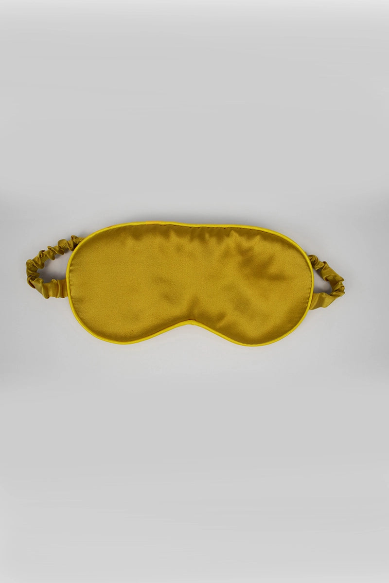 Silk Eye Mask Gold - 100% Pure Mulberry Silk Sleep Mask - Sava Republic