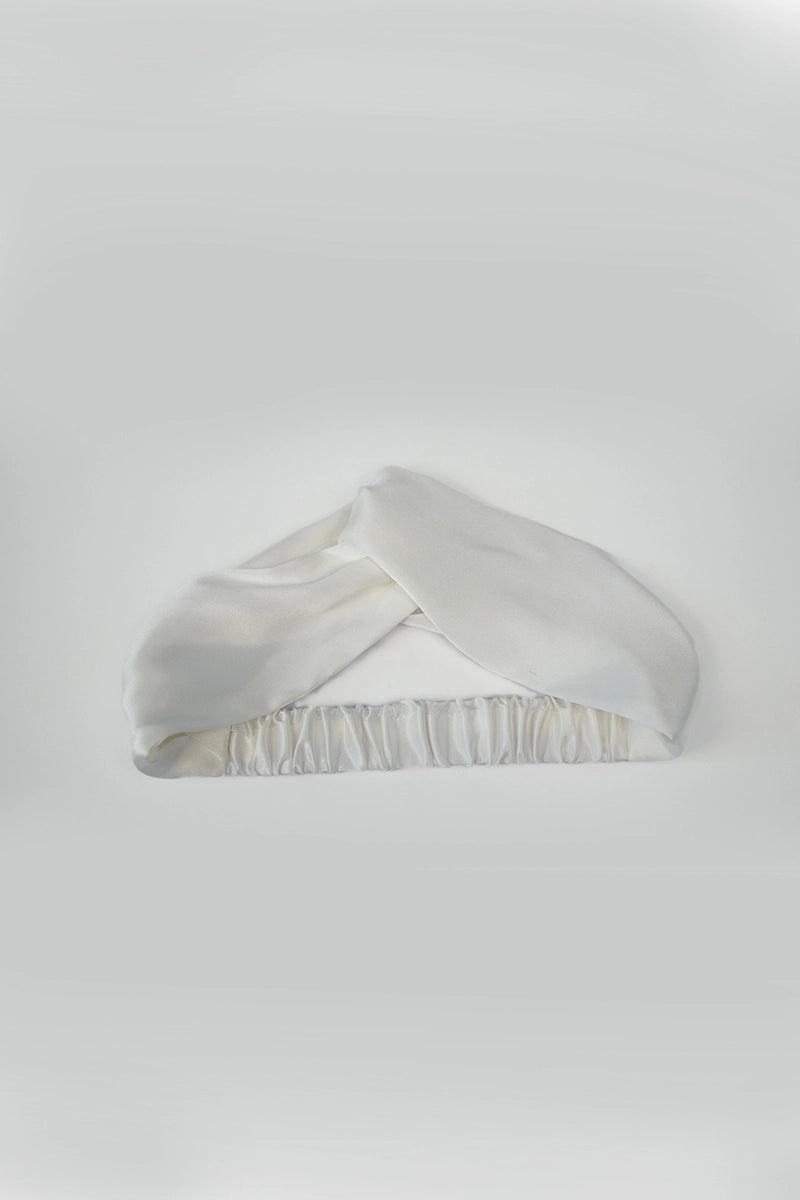 Silk Headband Ivory