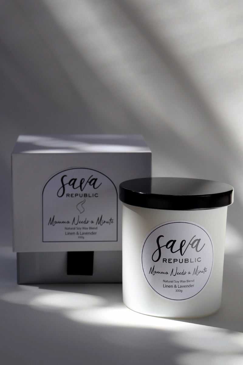 Mamma Needs a Minute – Soy Wax Candle - Hand-Poured Australian Soy Wax Candle - Sava Republic