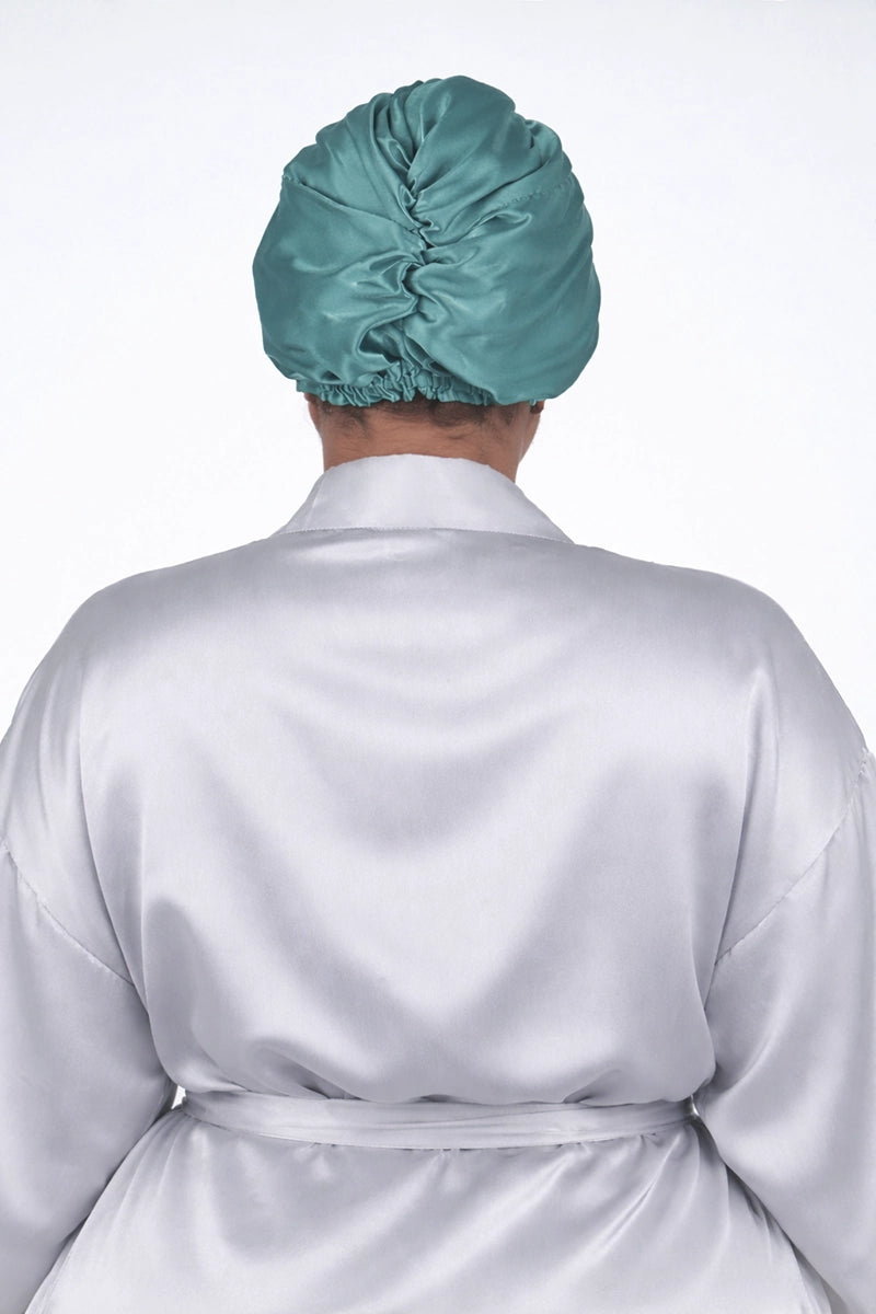 Silk Turban Teal