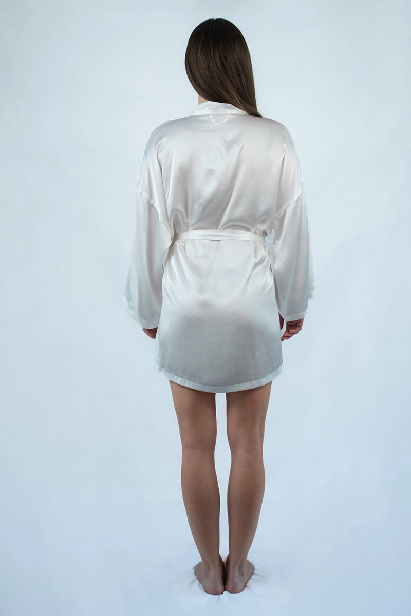 Silk Robe Ivory