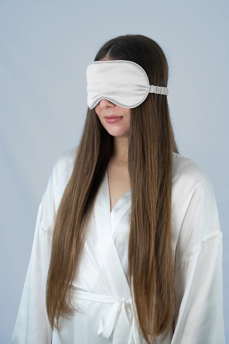 Silk Eye Mask Ivory