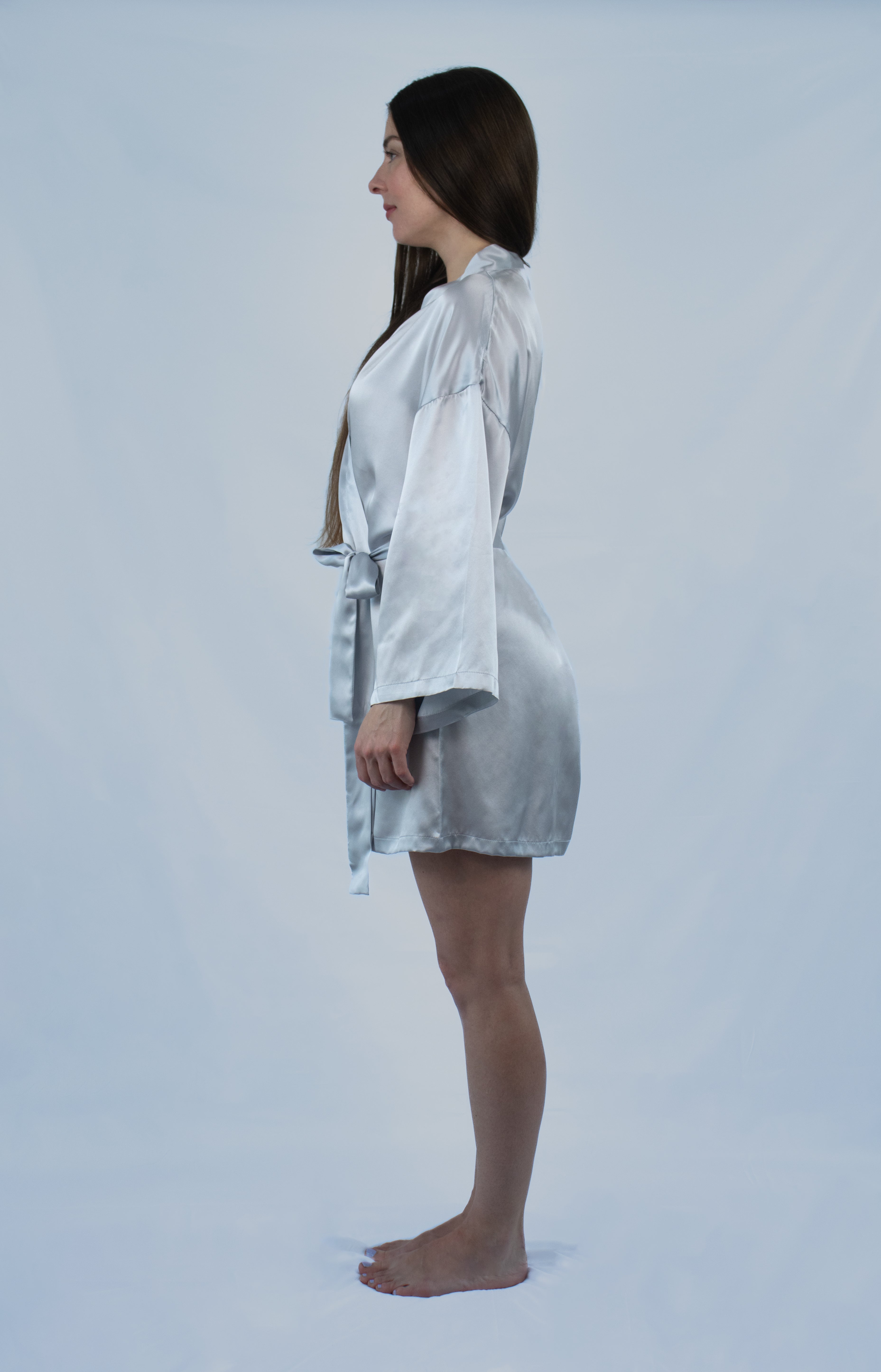 Silk Robe Silver