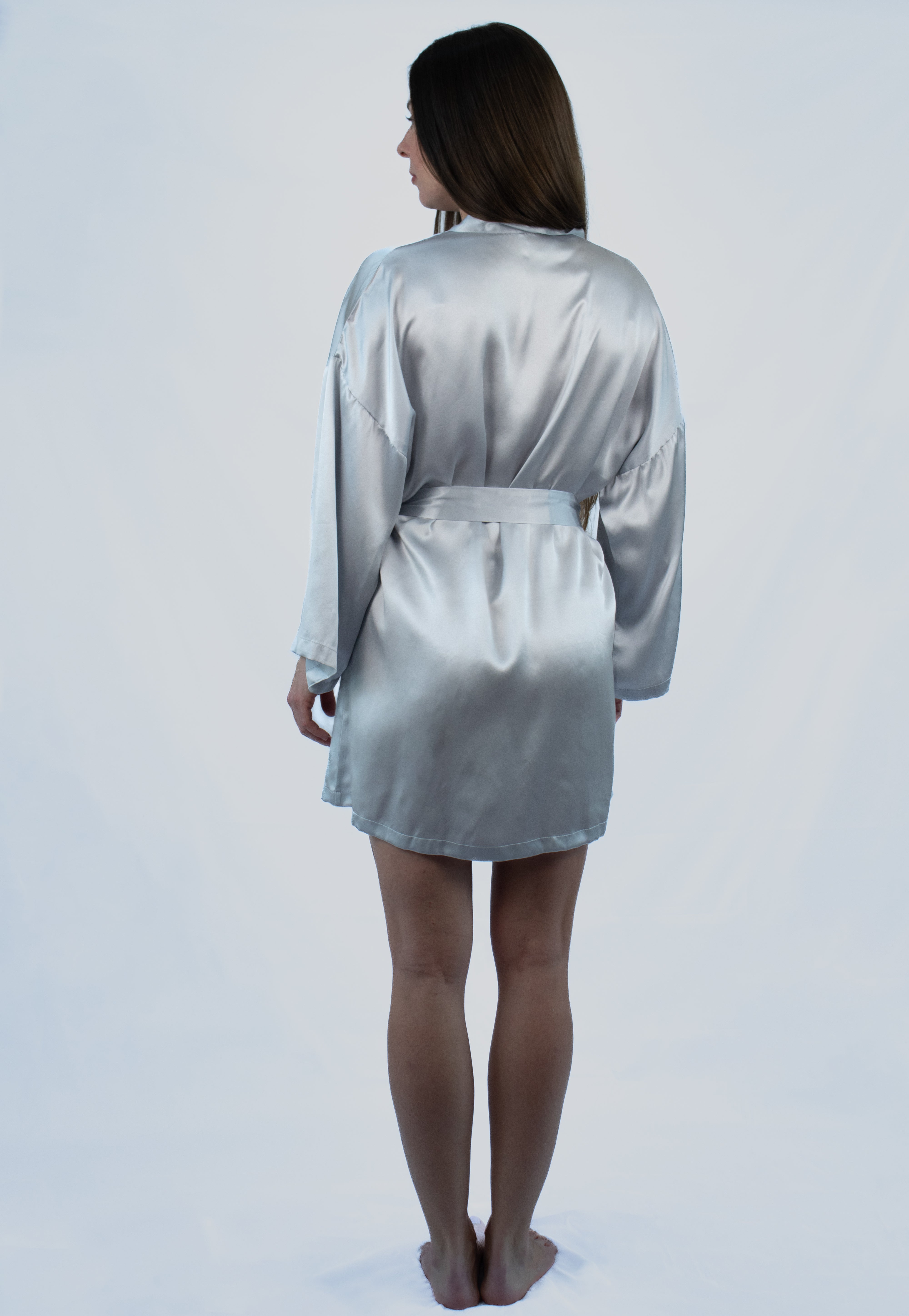 Silk Robe Silver