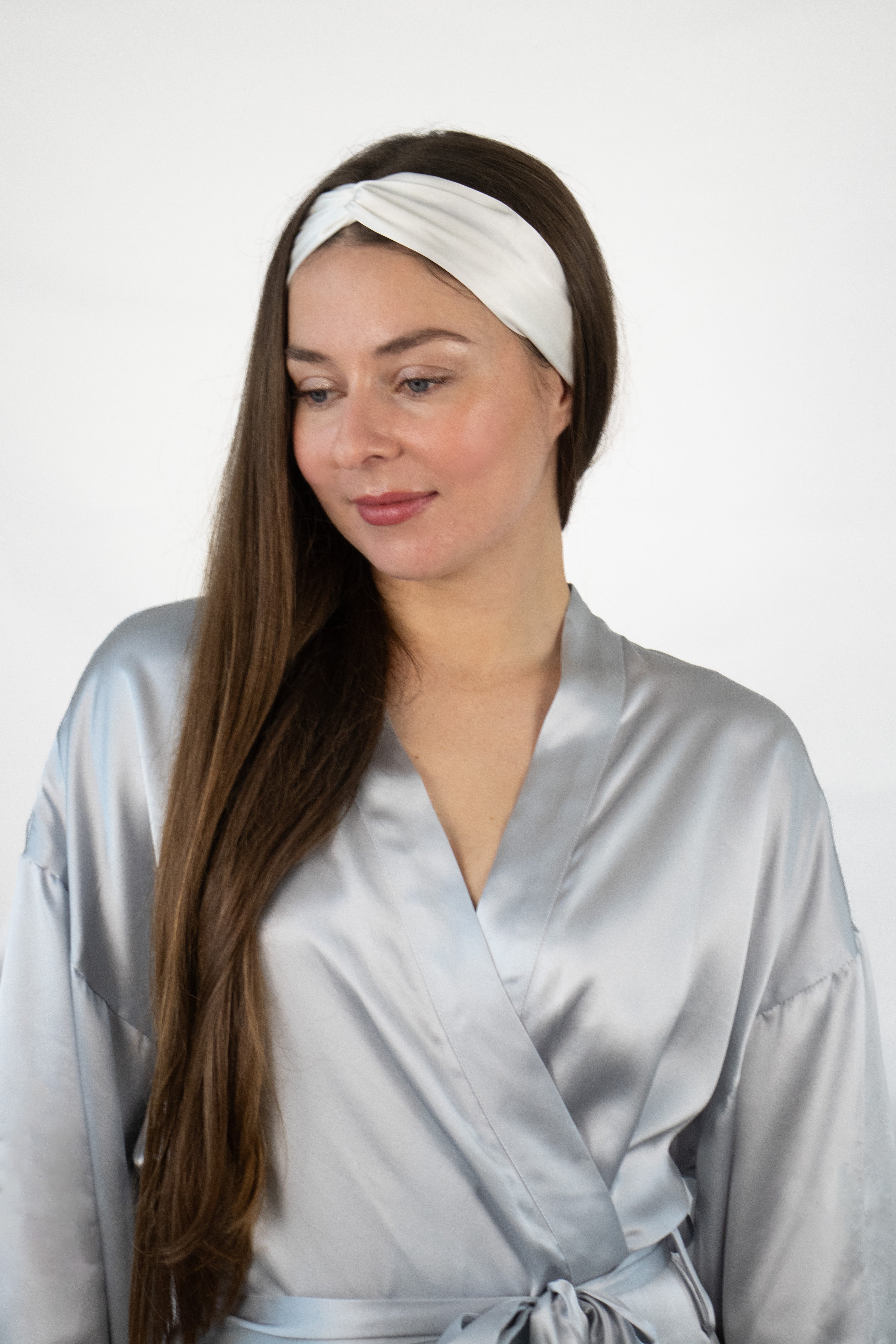 Silk Headband Ivory