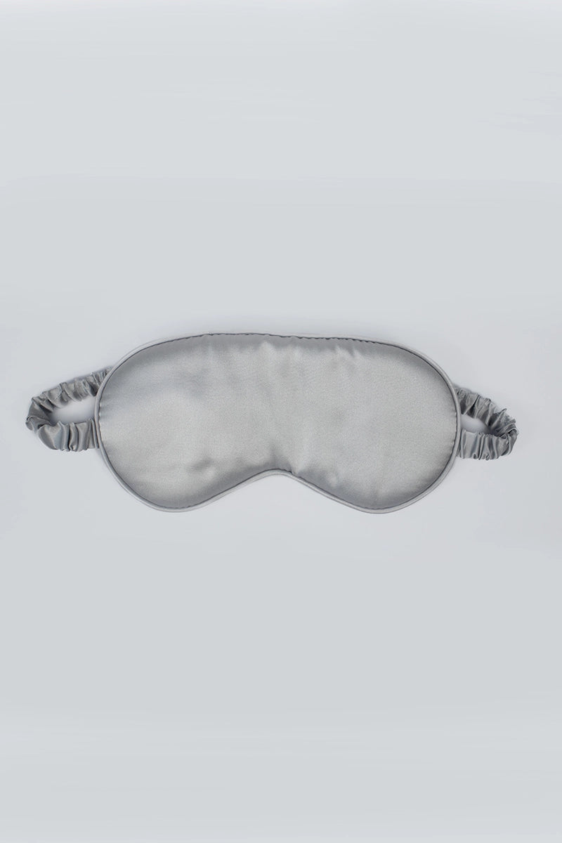 Silk Eye Mask Silver