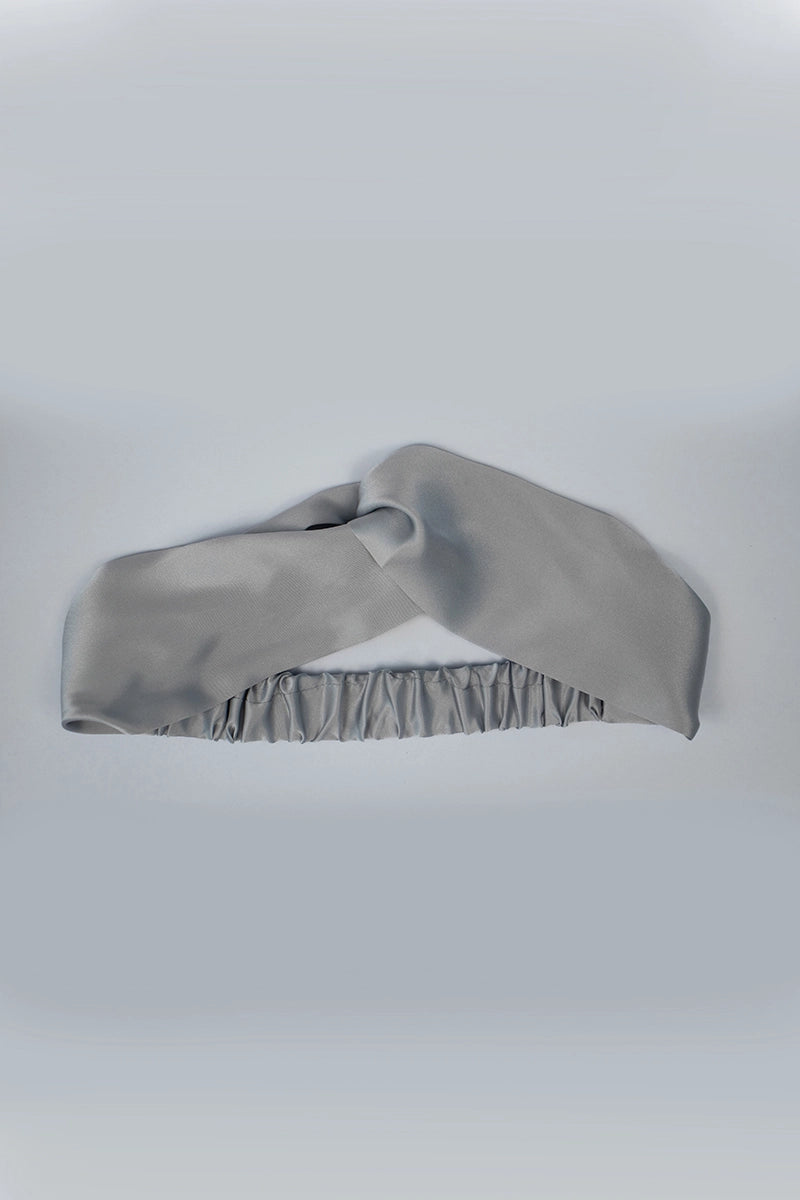 Silk Headband Silver