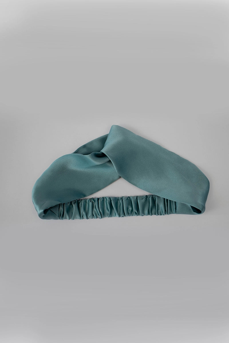 Silk Headband Teal