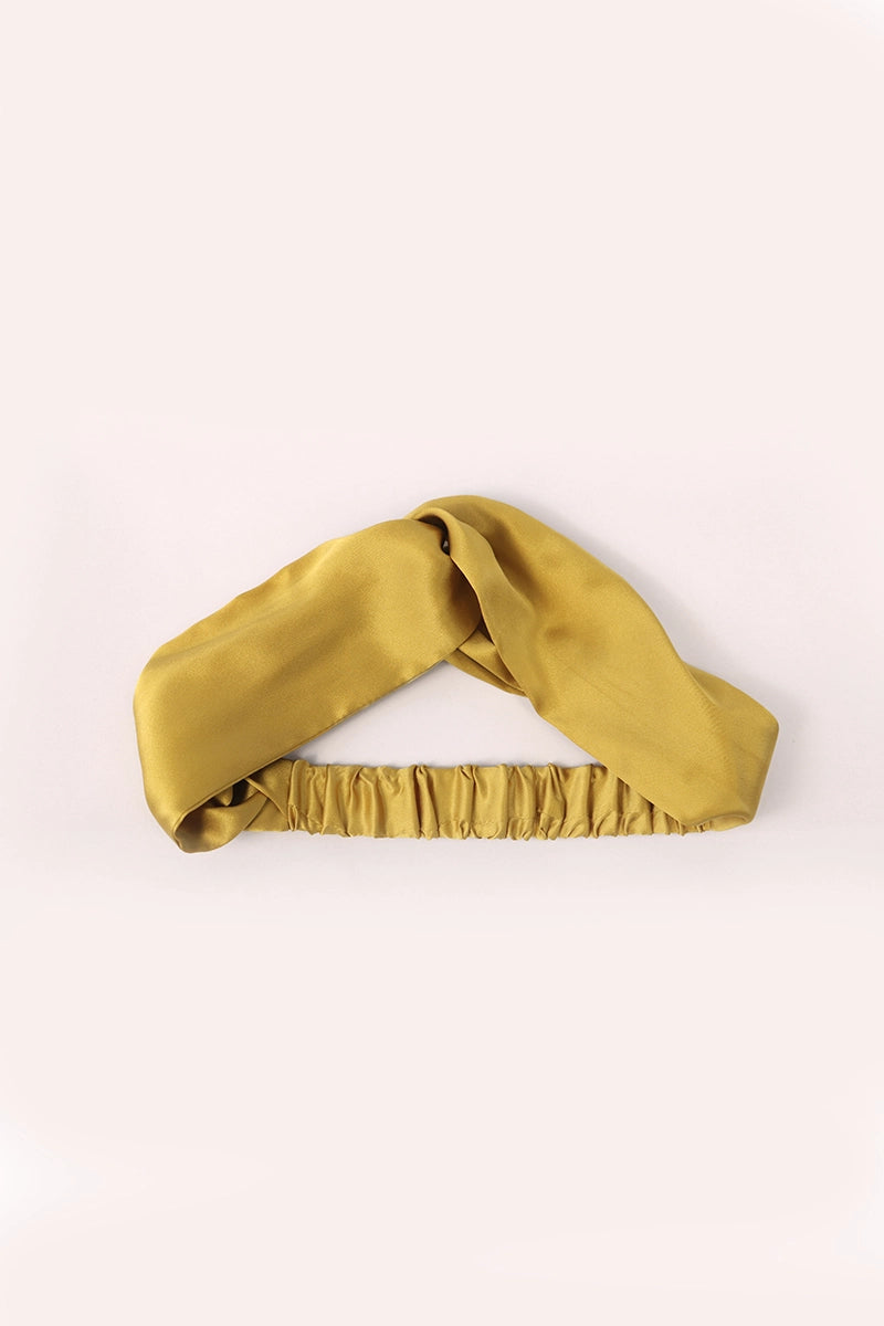 Silk Headband Gold