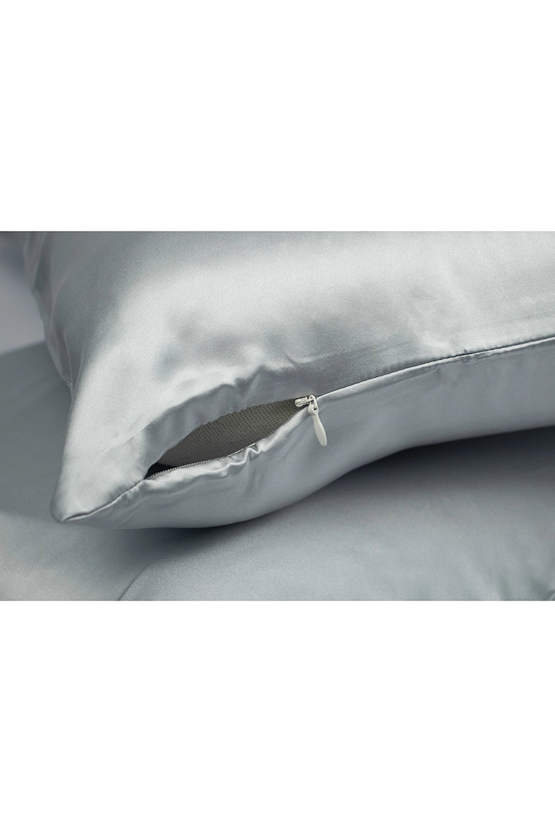 Silk Pillowcase Silver