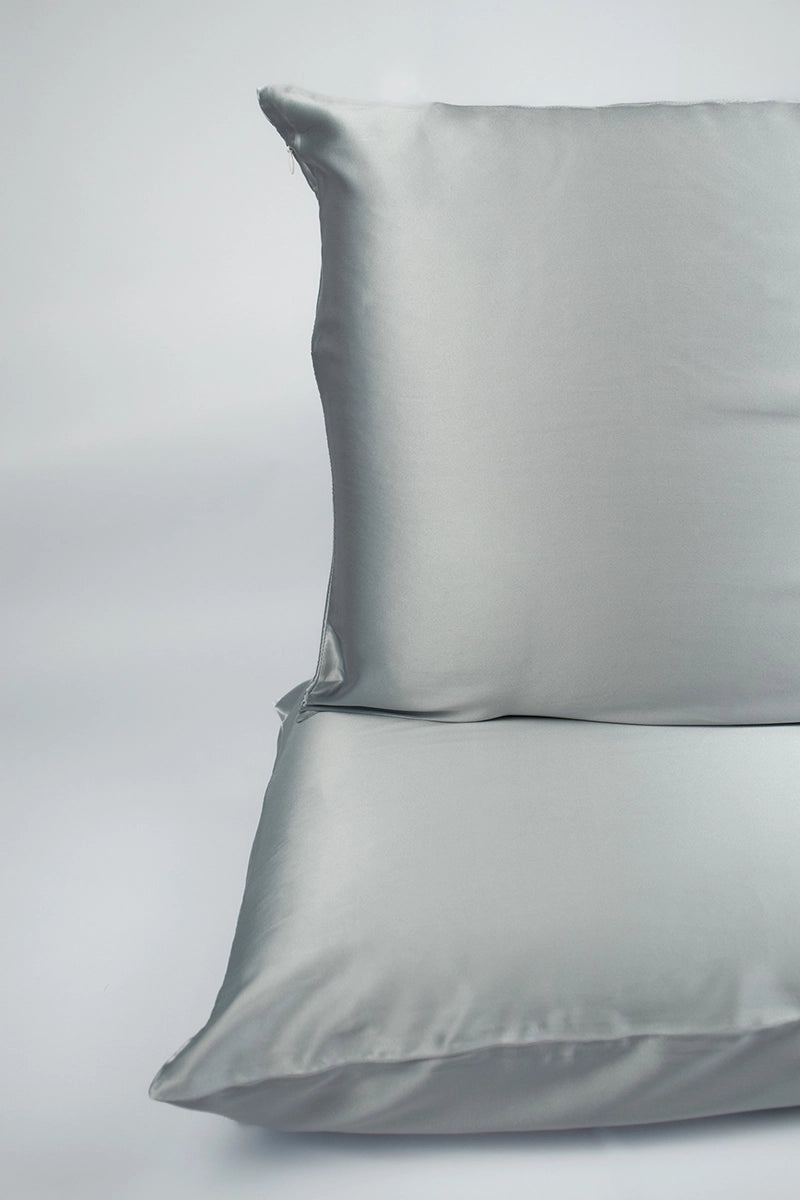 Silk Pillowcase Silver