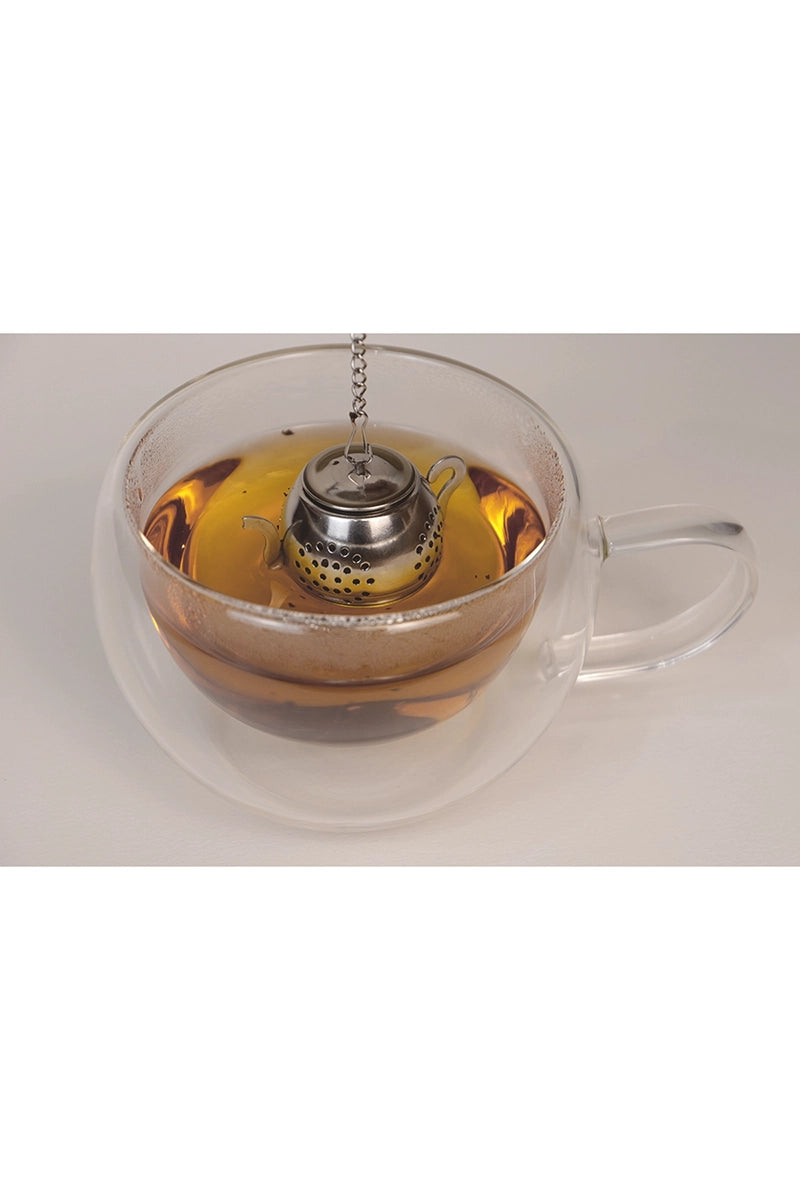 Double Wall Glass Cups & Saucers (Set of 2) 320ml