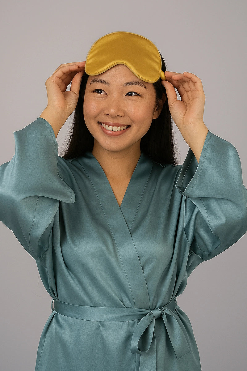 Silk Eye Mask Gold