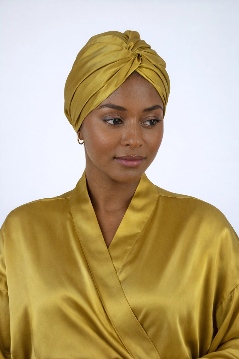 Silk Turban Gold
